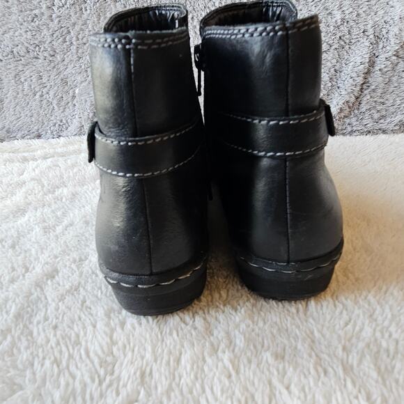 Naturalizer Women's Rylen Leather Side Zip Ankle Booties Size 7N‎ Black Comfort - Picture 5 of 8